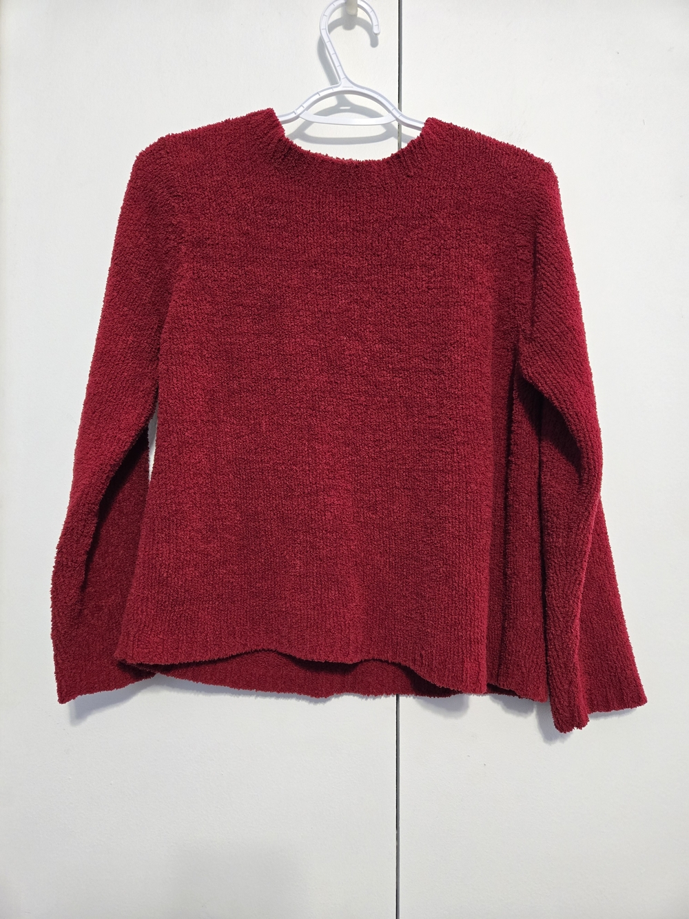 Colorado Clothing Luxury Knits‎ Red Chenille Plush Sweater Small